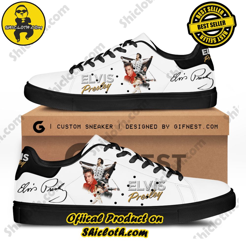 Step into Style: Shiclothshop's Stan Smith Shoes – The Perfect Gift for the Sport Enthusiast 12 Elvis Presley Adidas Stan Smith Shoes Ver 2