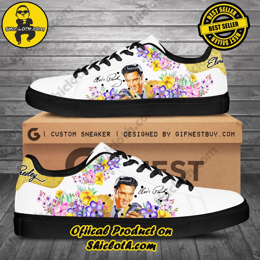 Step into Style: Shiclothshop's Stan Smith Shoes – The Perfect Gift for the Sport Enthusiast 14 Elvis Presley Adidas Stan Smith Shoes Ver 4