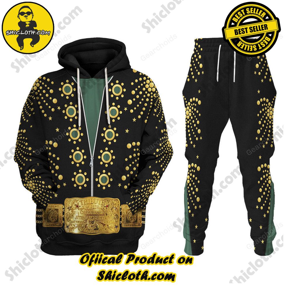 Hot Limited Unveiling the Stellar Collection of Elvis Presley Outfit Costume by Shiclothshop 52 Elvis Presley The Fireworks Costume Hoodie Sweatshirt T-Shirt Sweatpants