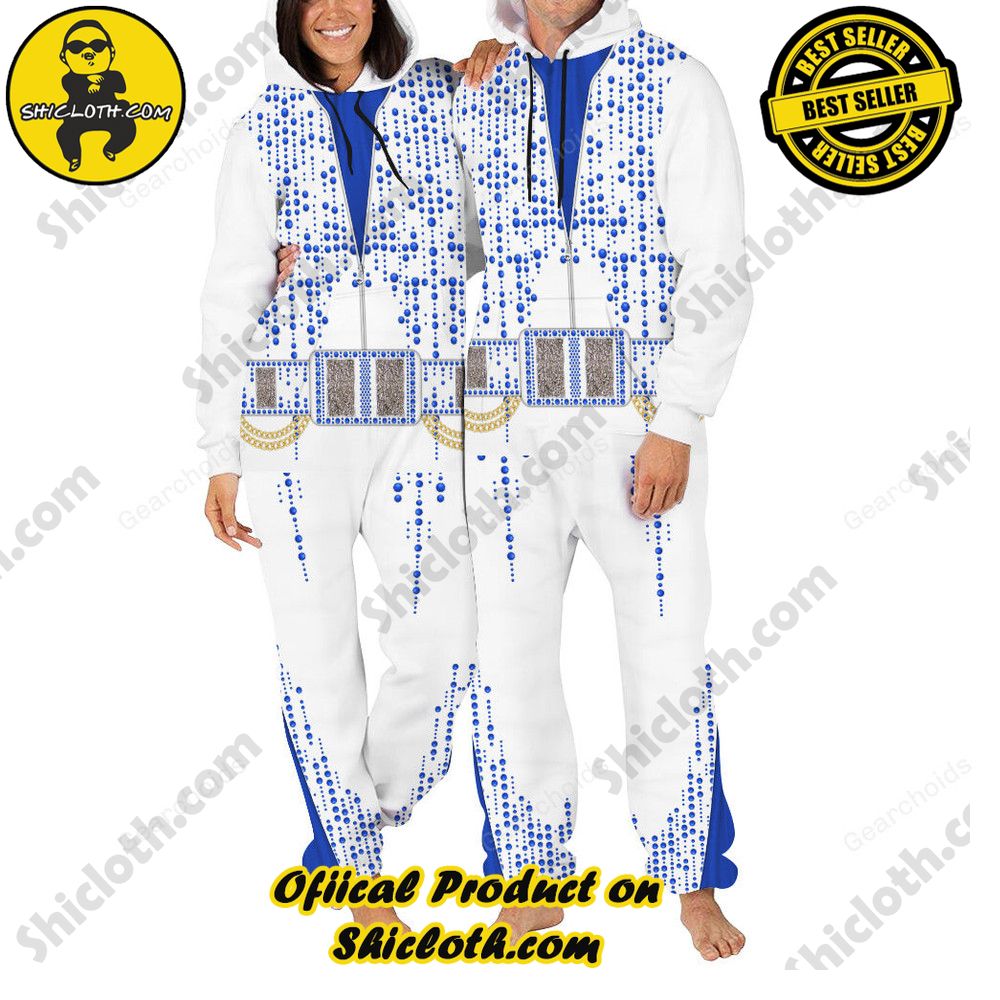 Unveiling Shiclothshop's Elvis Presley Outfit Costume Collection 17 Elvis Raindrop Stone jumpsuit Costume