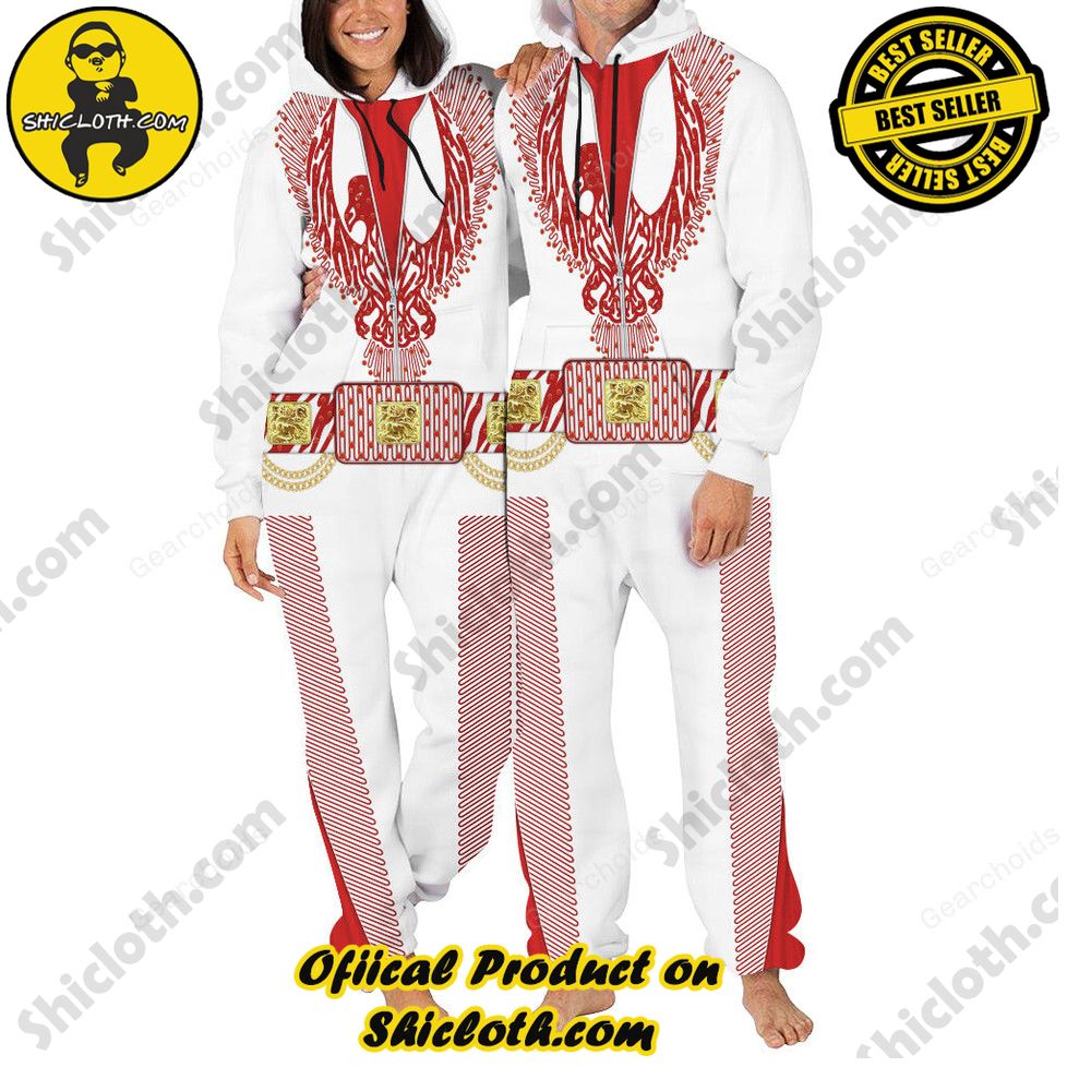 Unveiling Shiclothshop's Elvis Presley Outfit Costume Collection 18 Elvis Red Phoenix jumpsuit Costume