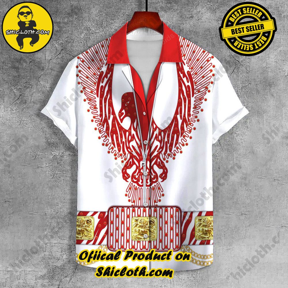 Lapels Redefined: Discover the Versatility of Shiclothshop's UNISEX LAPEL SHIRT 27 Elvis Red Phoenix UNISEX LAPEL SHIRT