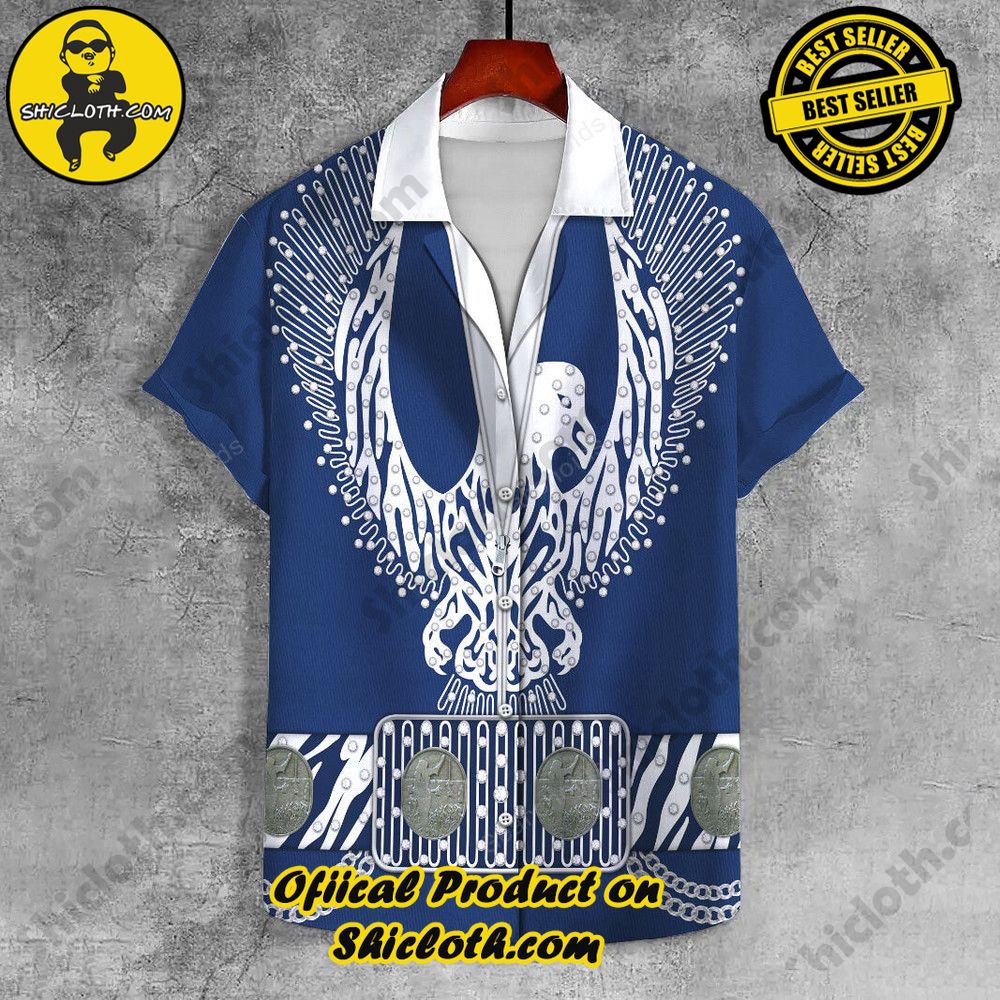 Lapels Redefined: Discover the Versatility of Shiclothshop's UNISEX LAPEL SHIRT 28 Elvis Silver Phoenix UNISEX LAPEL SHIRT