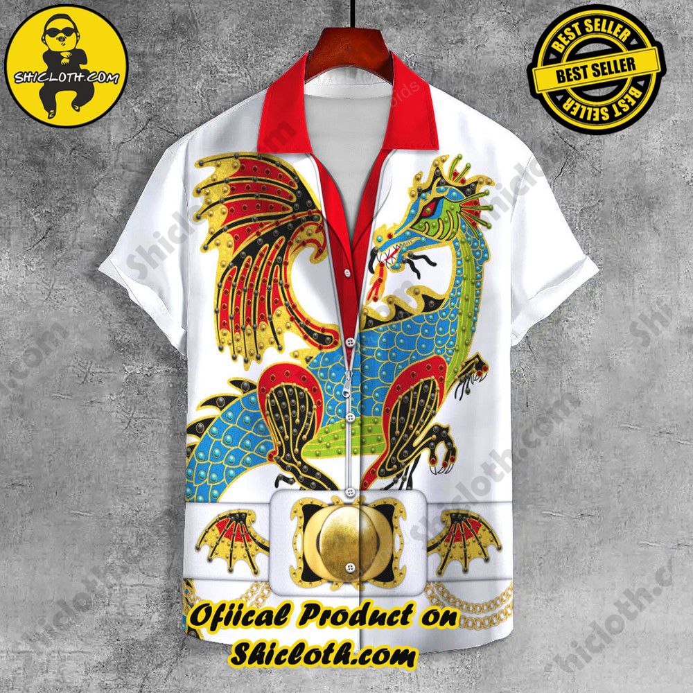 Lapels Redefined: Discover the Versatility of Shiclothshop's UNISEX LAPEL SHIRT 32 Elvis The Dragon UNISEX LAPEL SHIRT