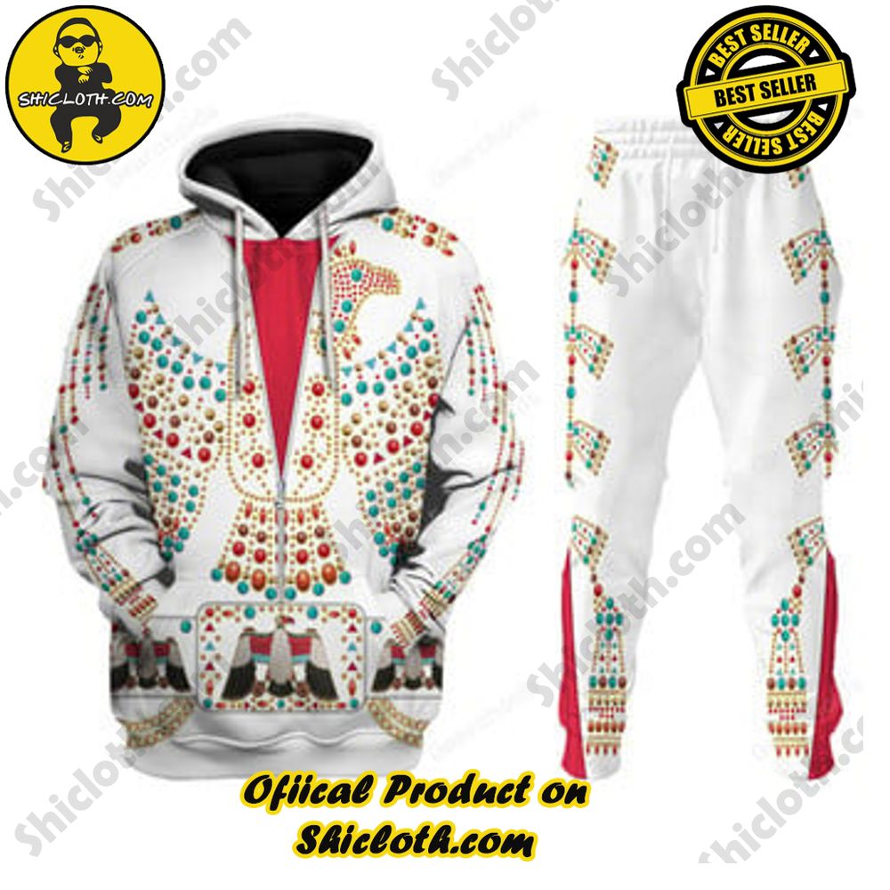 Hot Limited Unveiling the Stellar Collection of Elvis Presley Outfit Costume by Shiclothshop 14 Elvis Thunderbird Costume Hoodie Sweatshirt T-Shirt Sweatpants