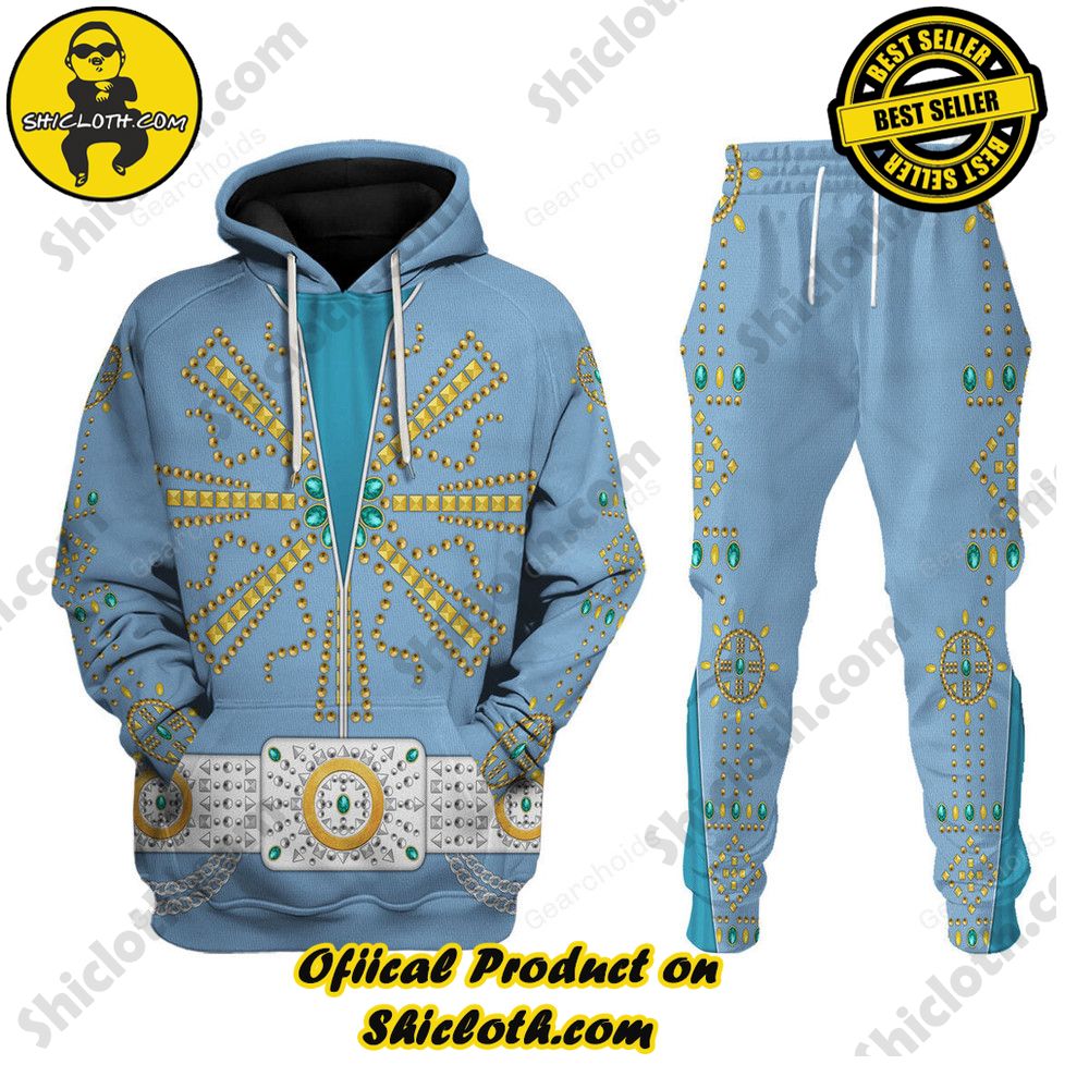 Hot Limited Unveiling the Stellar Collection of Elvis Presley Outfit Costume by Shiclothshop 61 Elvis Tiffany Costume Hoodie Sweatshirt T-Shirt Sweatpants