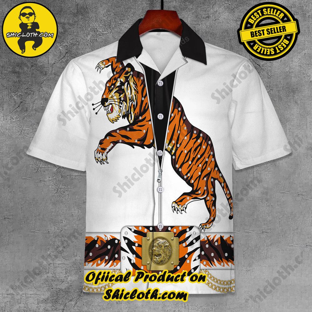 Hot Limited Unveiling the Stellar Collection of Elvis Presley Outfit Costume by Shiclothshop 62 Elvis Tiger Unisex Hawaii Shirt