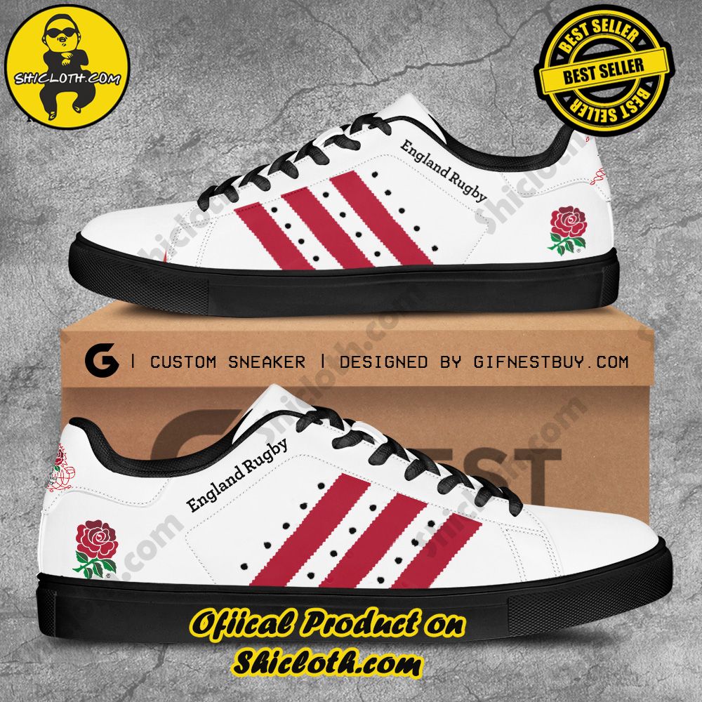 Step into Style: Shiclothshop's Stan Smith Shoes – The Perfect Gift for the Sport Enthusiast 15 England x Rugby World Cup Adidas Stan Smith Shoes