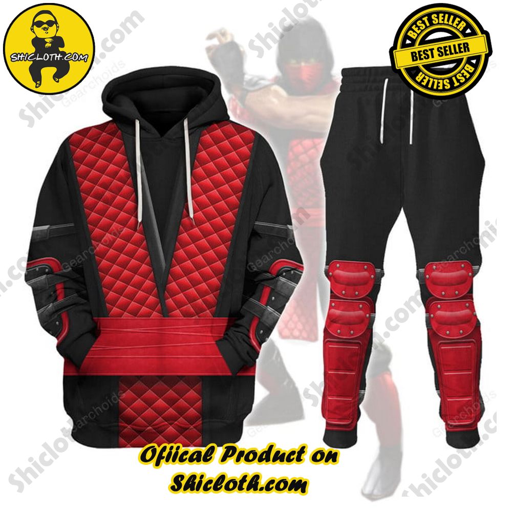 Ermac Red Classic Costume Hoodie Sweatshirt T-Shirt Tracksuit