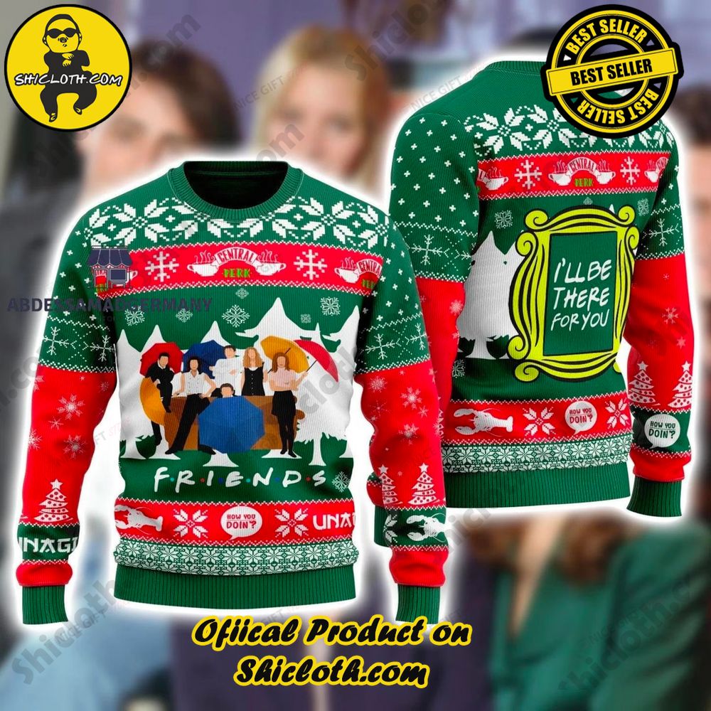Best Seller Wrap Up in Style: Shicloth's Enchanting Christmas Sweater Collection 58 F.R.I.E.N.D.S Christmas Ugly Sweater Version 3