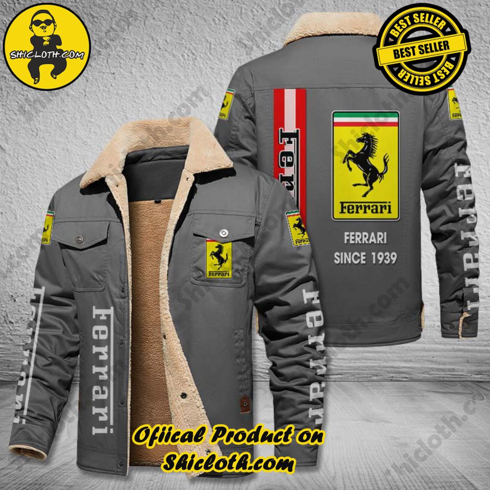Hot Trending The Perfect Cozy Fleece Leather Jacket Gift 21 Ferrari Fleece Leather Jacket