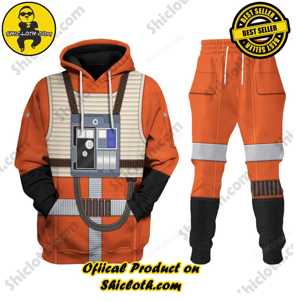 Galactic Glam: Unveiling the Stellar Collection of Star Wars Outfit Costumes by Shiclothshop 23 Flight Suit Costume Hoodie Sweatshirt T-Shirt Sweatpants