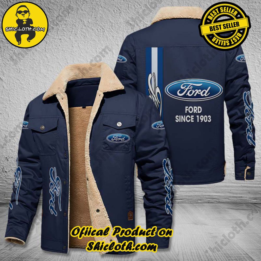 Best Seller The Perfect Cozy Fleece Leather Jacket Gift 20 Ford Fleece Leather Jacket