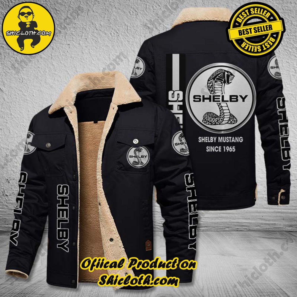 Best Seller The Perfect Cozy Fleece Leather Jacket Gift 19 Ford Shelby Fleece Leather Jacket