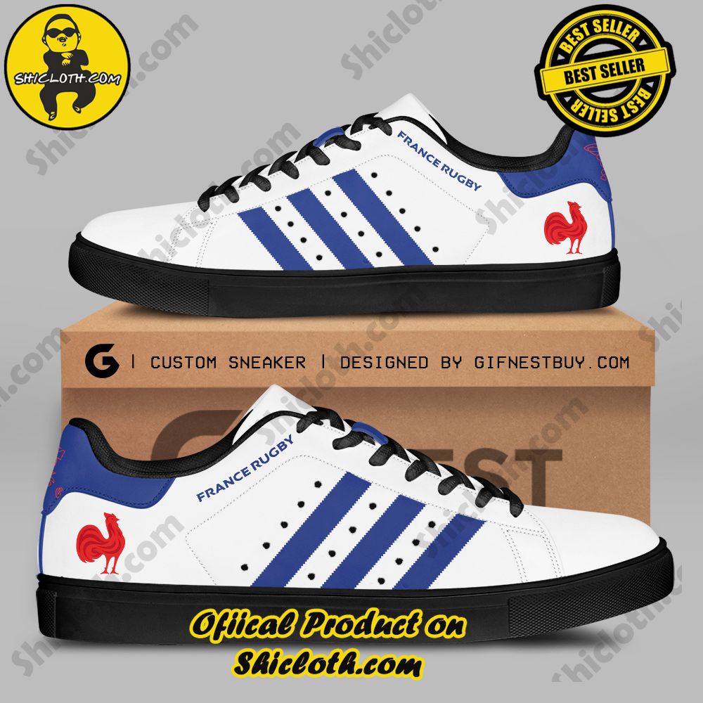 Step into Style: Shiclothshop's Stan Smith Shoes – The Perfect Gift for the Sport Enthusiast 16 France x Rugby World Cup Adidas Stan Smith Shoes