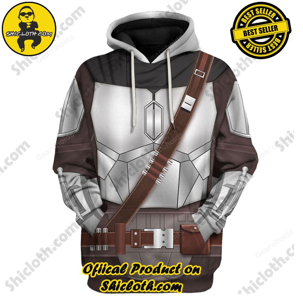 Galactic Glam: Unveiling the Stellar Collection of Star Wars Outfit Costumes by Shiclothshop 25 Gearhimie 3D Beskar Costume Hoodie Sweatshirt T-shirt Tracksuit