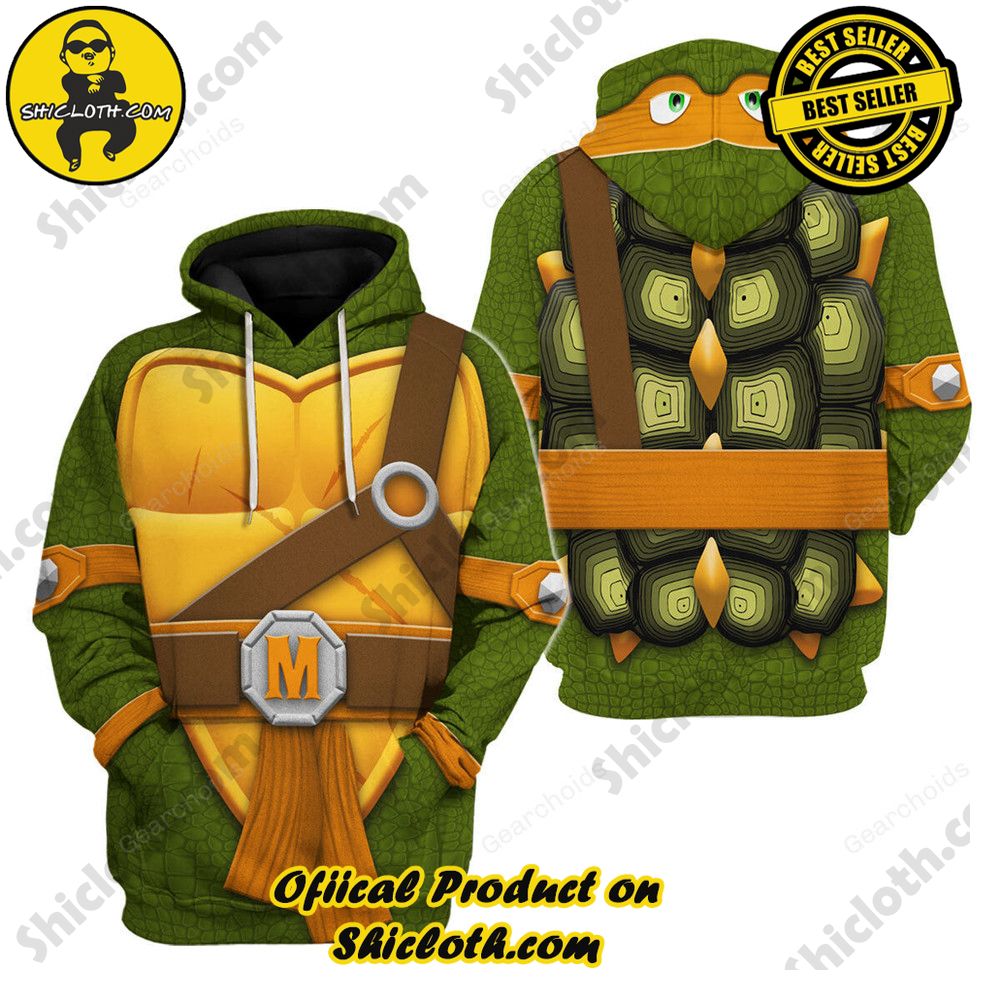 Step into Nostalgia: Unveiling Shiclothshop's TM Ninja Turtles Outfit Costume Collection 8 Ultimates! Metalhead TMNT Costume Hoodie Sweatshirt T-Shirt Sweatpants