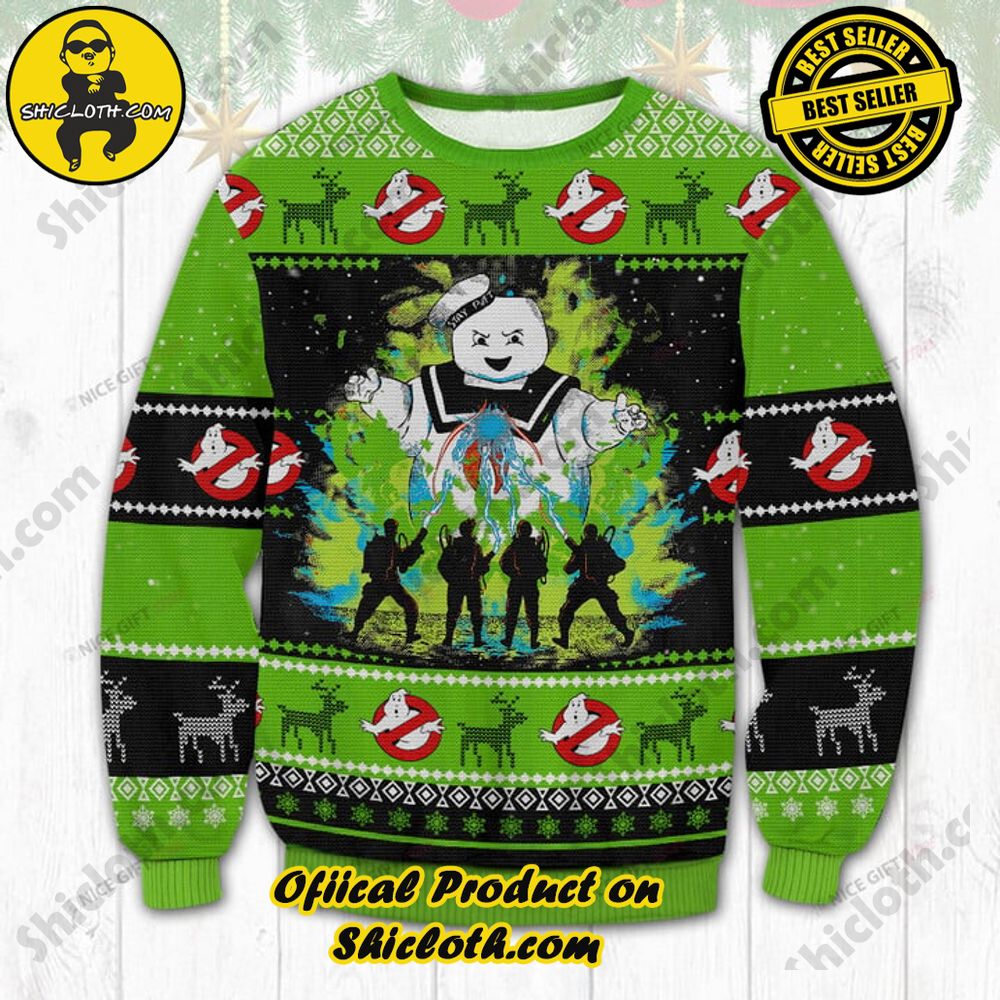 Wrap Up in Style: Shicloth's Enchanting Christmas Sweater Collection 79 Ghostbuster Christmas Ugly Sweater