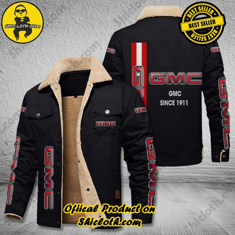 Best Seller The Perfect Cozy Fleece Leather Jacket Gift 23 GMC Fleece Leather Jacket