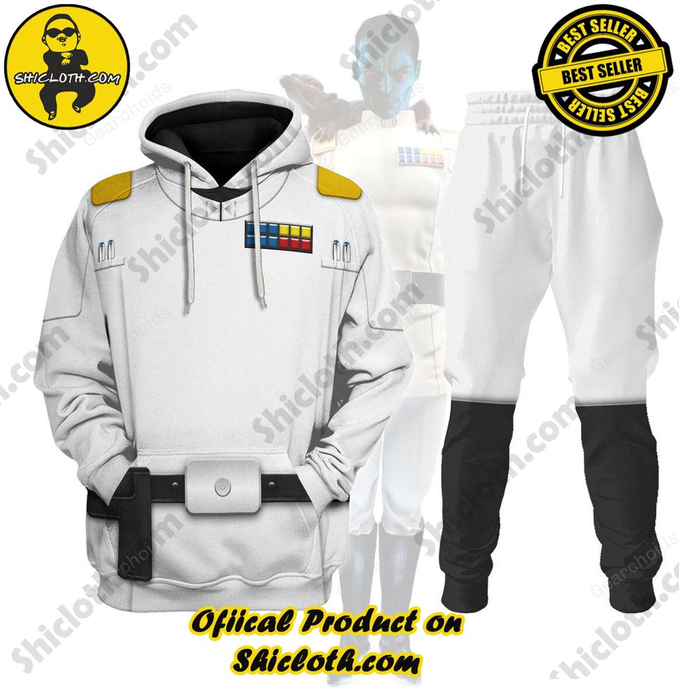 Galactic Glam: Unveiling the Stellar Collection of Star Wars Outfit Costumes by Shiclothshop 27 Grand Admiral Thrawn Costume Hoodie Sweatshirt T-Shirt Sweatpants