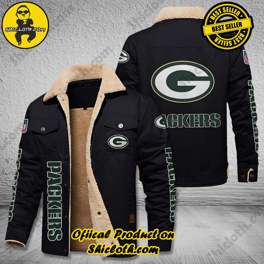 Green Bay Packers NFL Fleece Leather Jacket 2 Green Bay Packers NFL Fleece Leather Jacket - Image 2