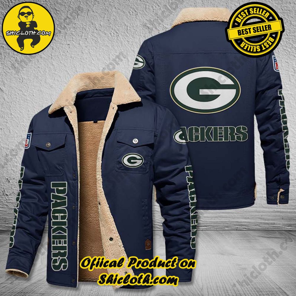 Green Bay Packers NFL Fleece Leather Jacket 5 Green Bay Packers NFL Fleece Leather Jacket - Image 5