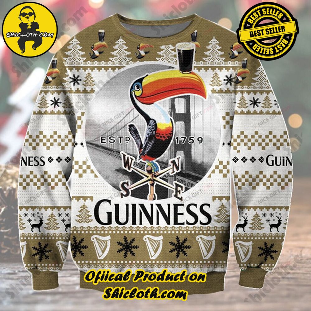 Hot Trending Wrap Up in Style: Shicloth's Enchanting Christmas Sweater Collection 6 Guinness Christmas Ugly Sweater Version 2