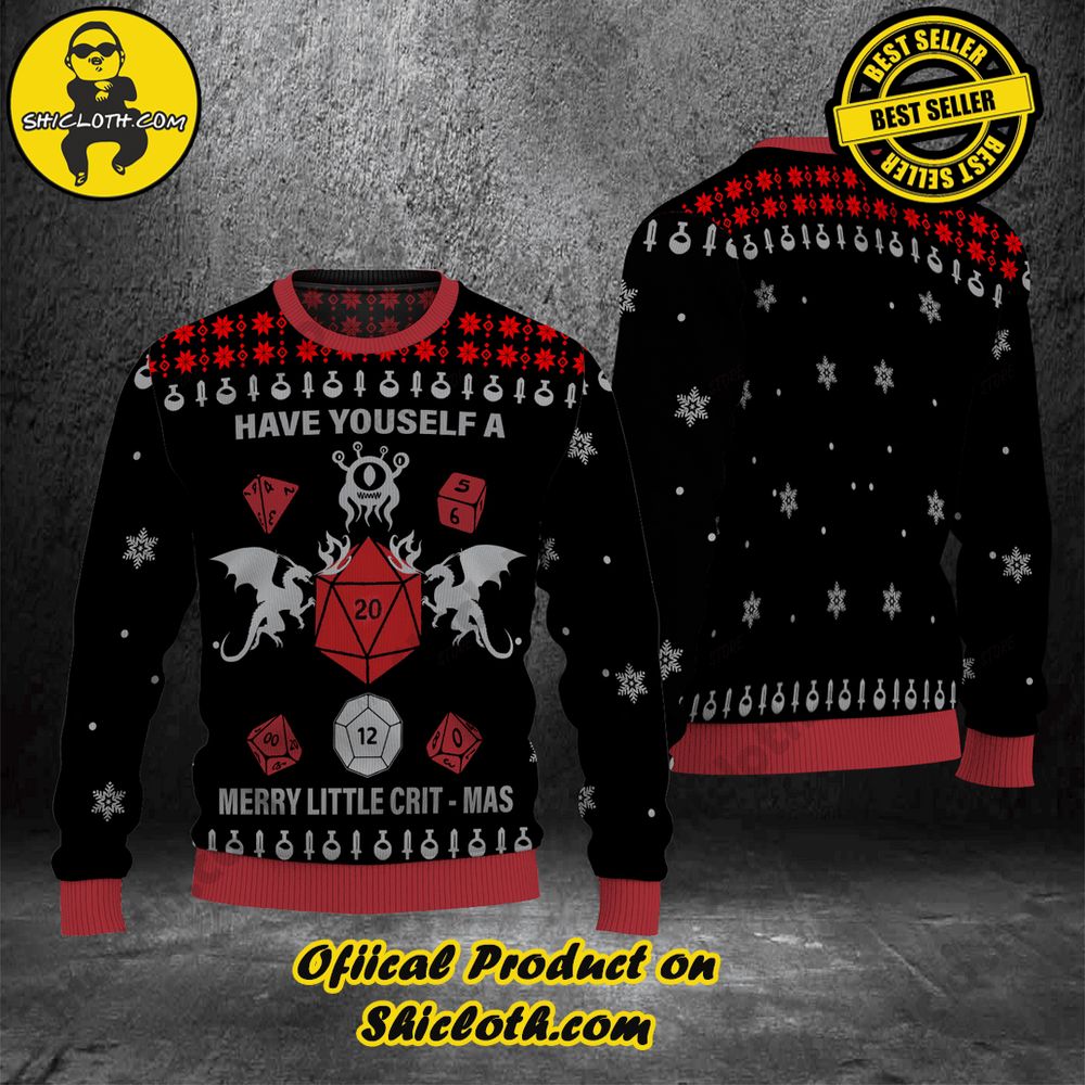 Best Seller Wrap Up in Style: Shicloth's Enchanting Christmas Sweater Collection 20 Have Yourself A Merry Little Crit - Mas Christmas Ugly Sweater