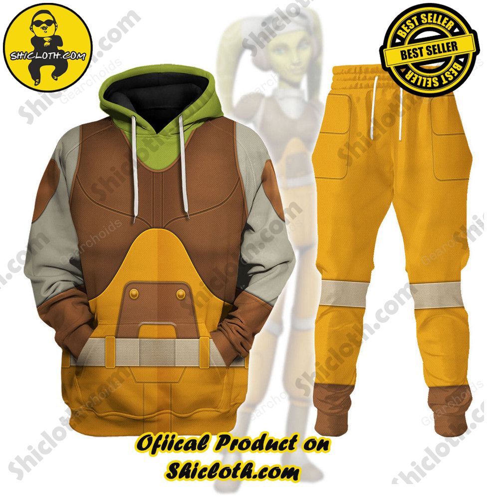 Galactic Glam: Unveiling the Stellar Collection of Star Wars Outfit Costumes by Shiclothshop 28 Hera Syndulla Costume Hoodie Sweatshirt T-Shirt Sweatpants