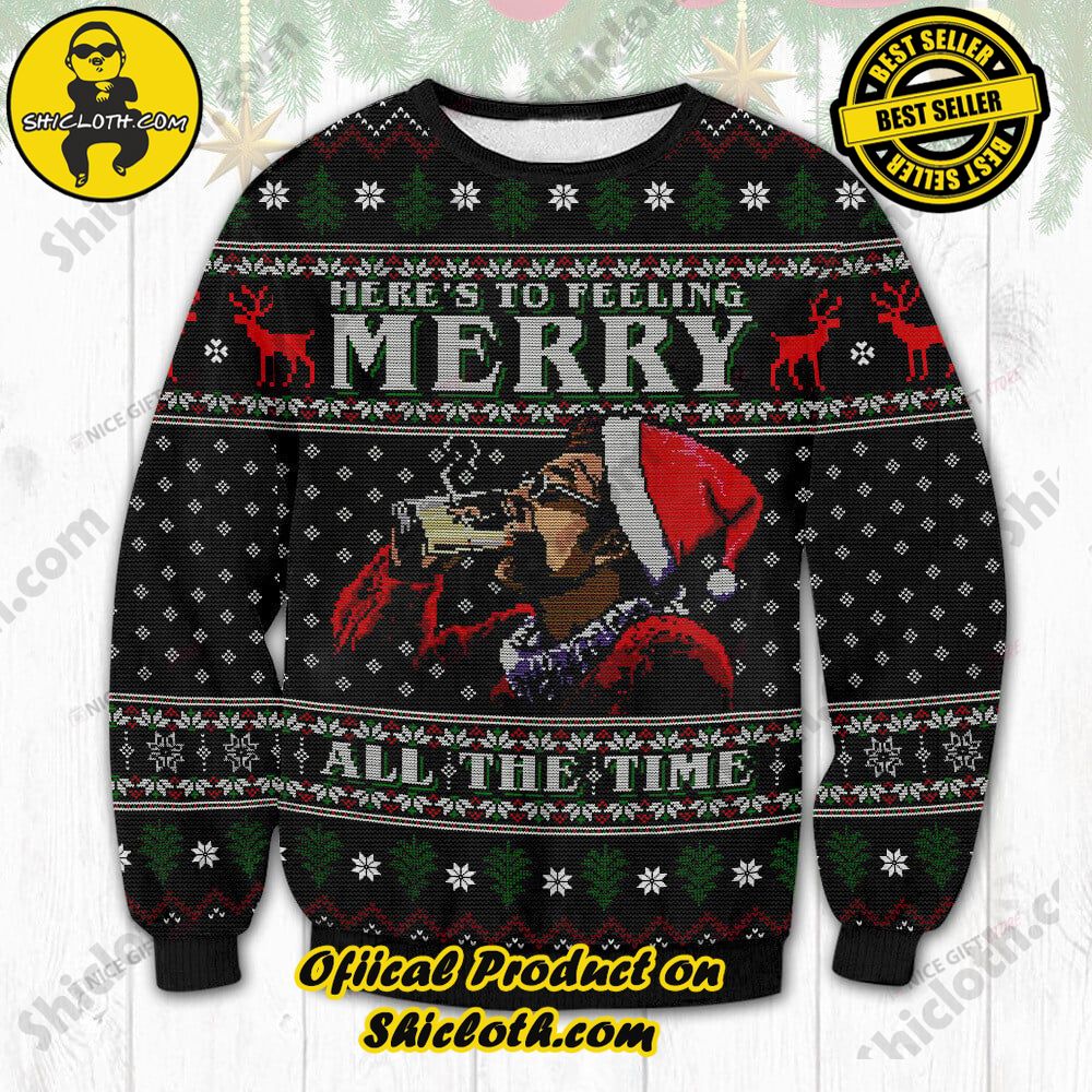 Hot Trending Wrap Up in Style: Shicloth's Enchanting Christmas Sweater Collection 9 Heres To Feeling Merry All The Time Christmas Ugly Sweater
