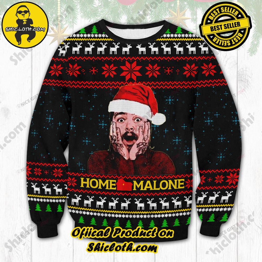 Hot Trending Wrap Up in Style: Shicloth's Enchanting Christmas Sweater Collection 12 Home Malone Christmas Ugly Sweater Version 2