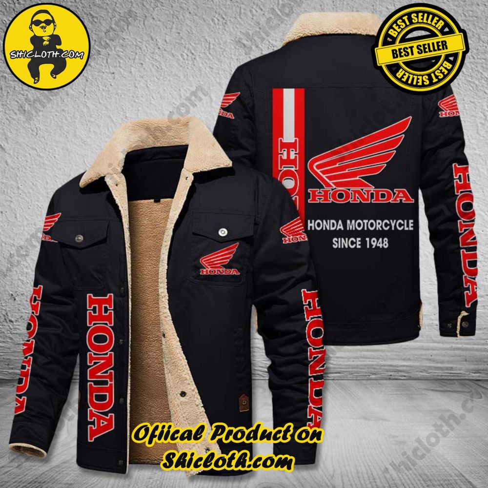 Hot Trending The Perfect Cozy Fleece Leather Jacket Gift 24 Honda Motorcycle Fleece Leather Jacket