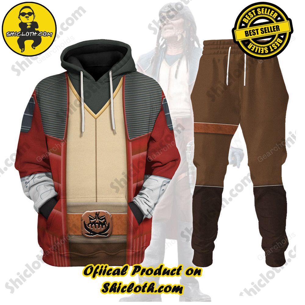 Galactic Glam: Unveiling the Stellar Collection of Star Wars Outfit Costumes by Shiclothshop 29 Hondo Ohnaka's Pirate Costume Hoodie Sweatshirt T-Shirt Sweatpants