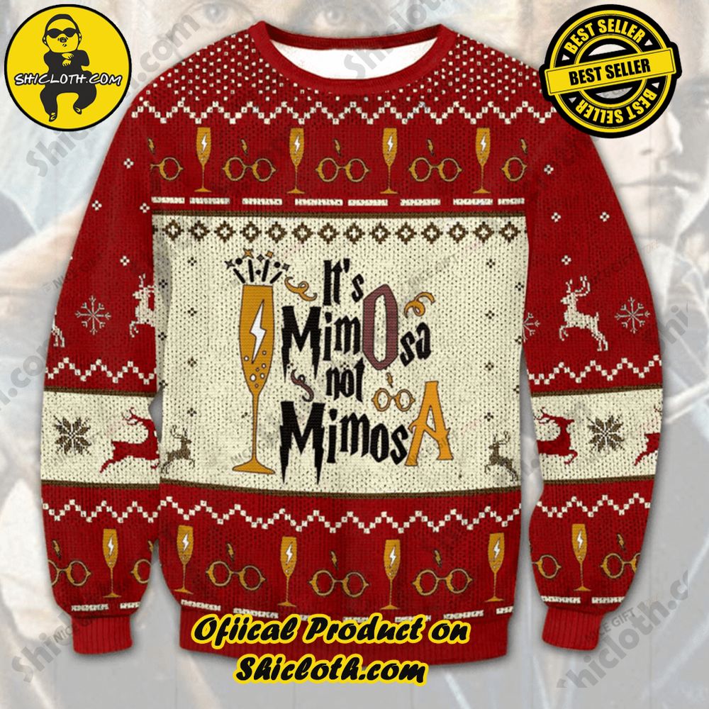 Hot Trending Wrap Up in Style: Shicloth's Enchanting Christmas Sweater Collection 115 HP It's MimOsa Not MimosA Christmas Ugly Sweater
