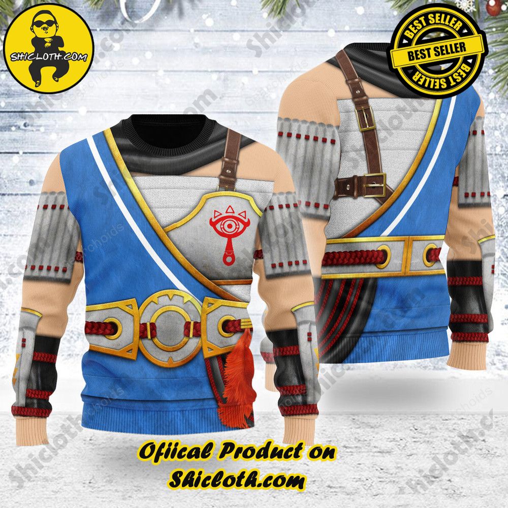 Wrap Up in Style: Shicloth's Enchanting Christmas Sweater Collection 117 Impa Armor Themed Costume Unisex Christmas Wool Sweater