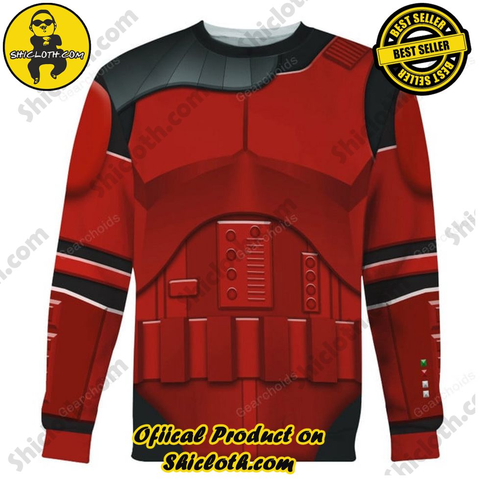 Imprerial Crimson Stormtrooper Costume Hoodie Sweatshirt T-Shirt Sweatpants 3 Imprerial Crimson Stormtrooper Costume Hoodie Sweatshirt T-Shirt Sweatpants - Image 3