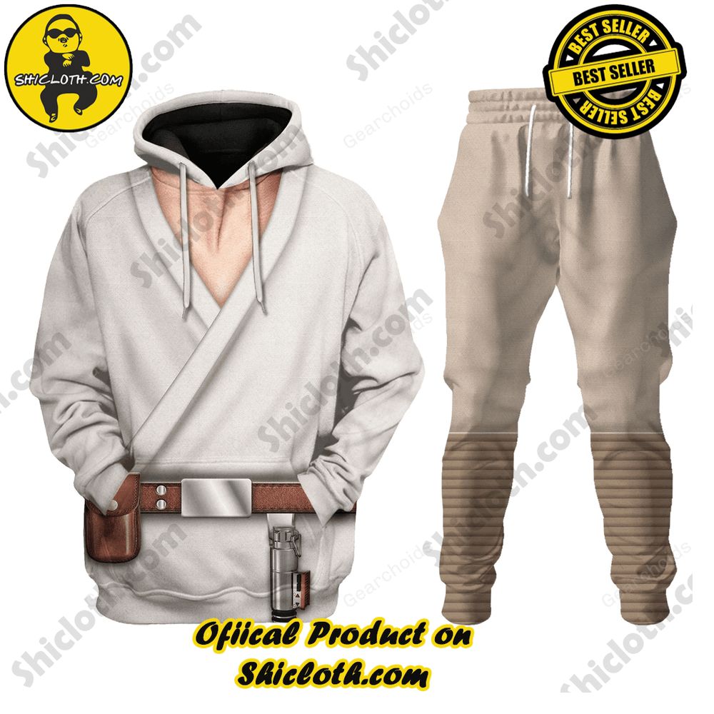 Hot Limited Unveiling the Stellar Collection of Star Wars Outfit Costumes by Shiclothshop 8 Jedi Luke SW Costume Hoodie Sweatshirt T-Shirt Sweatpants