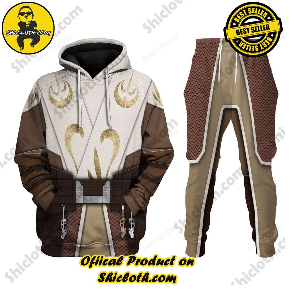 Galactic Glam: Unveiling the Stellar Collection of Star Wars Outfit Costumes by Shiclothshop 32 Jedi Temple Guard Costume Hoodie Sweatshirt T-Shirt Sweatpants