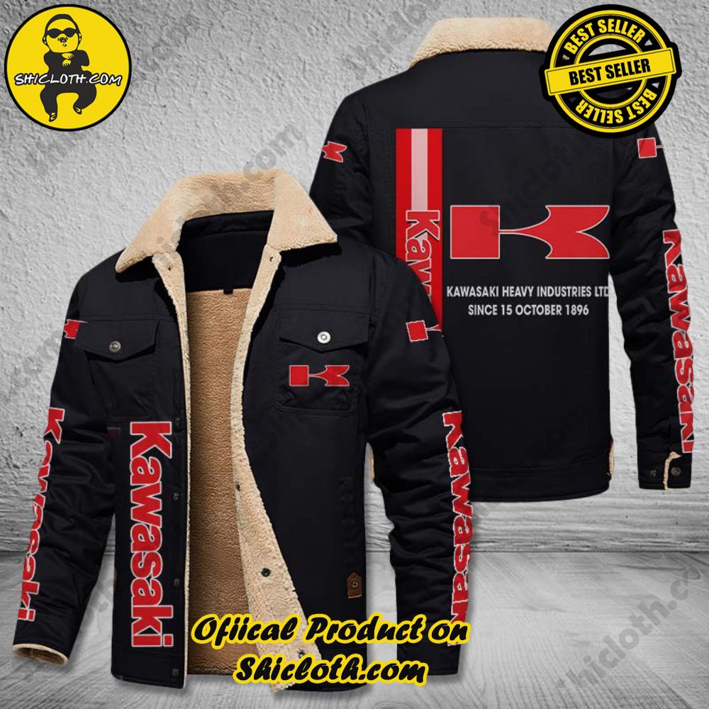Best Seller The Perfect Cozy Fleece Leather Jacket Gift 28 Kawasaki Fleece Leather Jacket