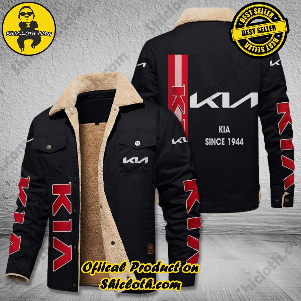 Best Seller The Perfect Cozy Fleece Leather Jacket Gift 29 KIA Fleece Leather Jacket