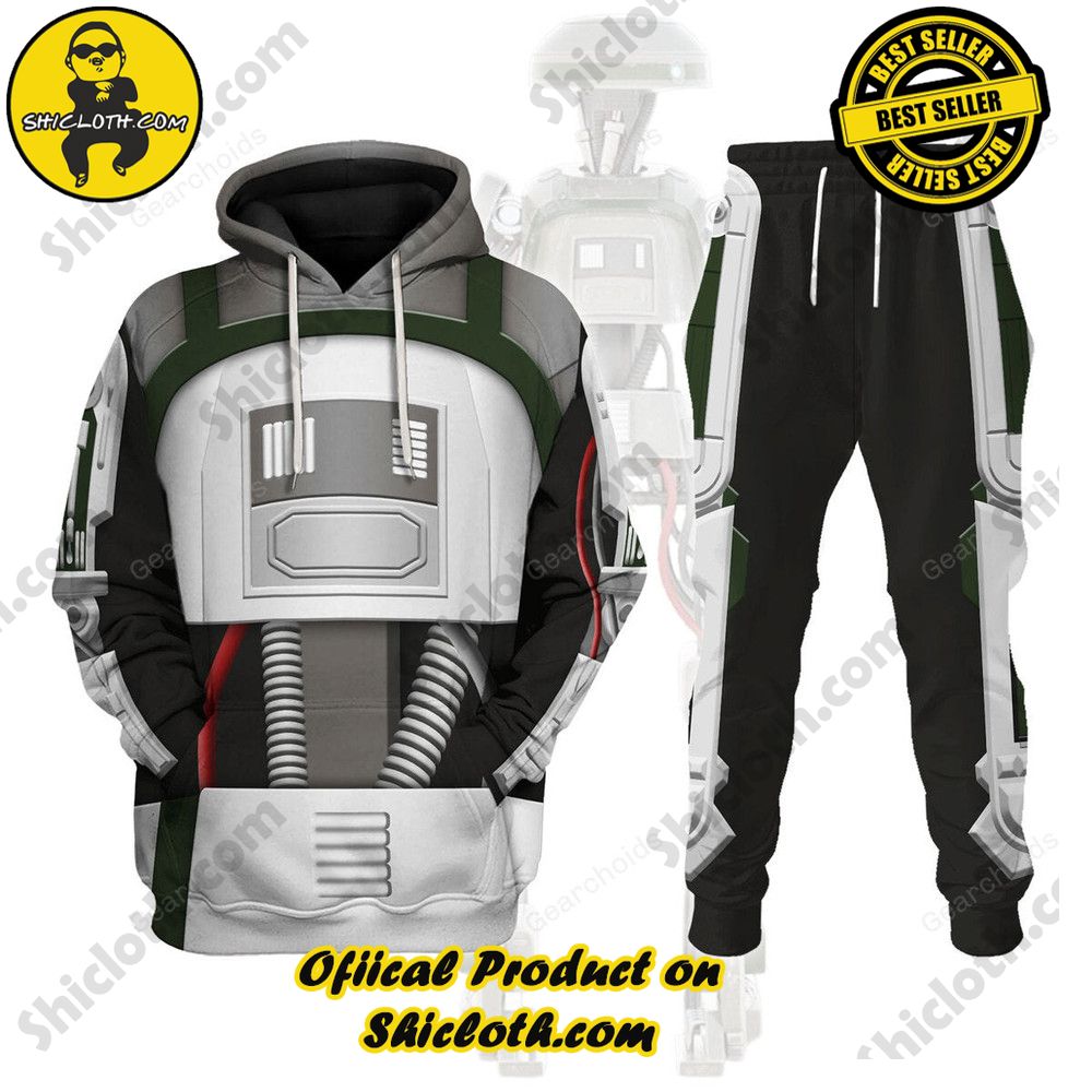 Galactic Glam: Unveiling the Stellar Collection of Star Wars Outfit Costumes by Shiclothshop 34 L3-37's Costume Hoodie Sweatshirt T-Shirt Sweatpants
