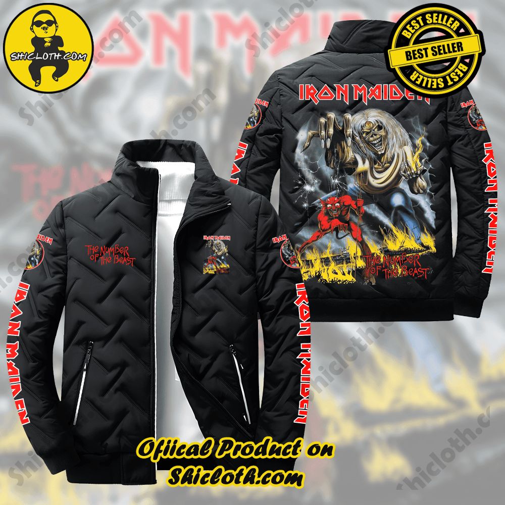 Elevate Your Winter Style with Shiclothshop's Trendsetting Puffer Jackets 10 Limited Edition Iron Maiden Puffer Jacket Ver 6