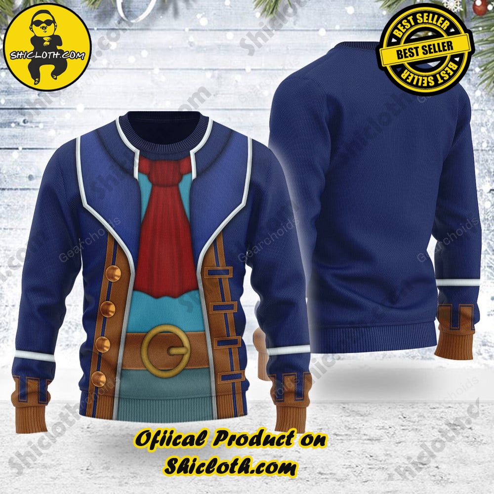 Wrap Up in Style: Shicloth's Enchanting Christmas Sweater Collection 121 Linebeck Themed Costume Unisex Christmas Wool Sweater