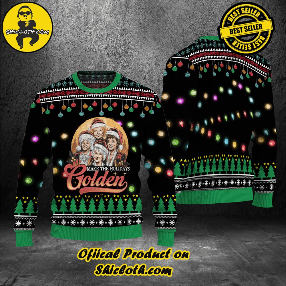 Best Seller Wrap Up in Style: Shicloth's Enchanting Christmas Sweater Collection 29 Make The Holidays Golden Christmas Ugly Sweater