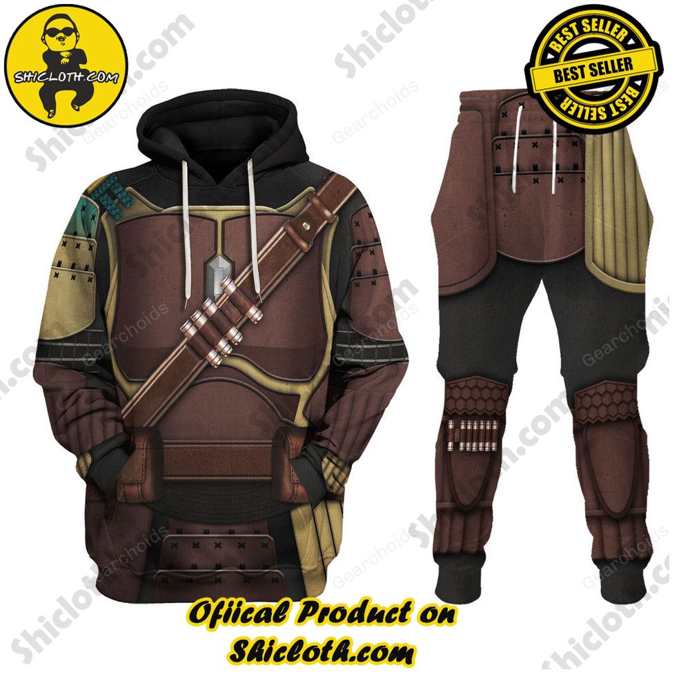 Galactic Glam: Unveiling the Stellar Collection of Star Wars Outfit Costumes by Shiclothshop 37 Mandalorian Samurai T-shirt Hoodie Sweatpants Apparel