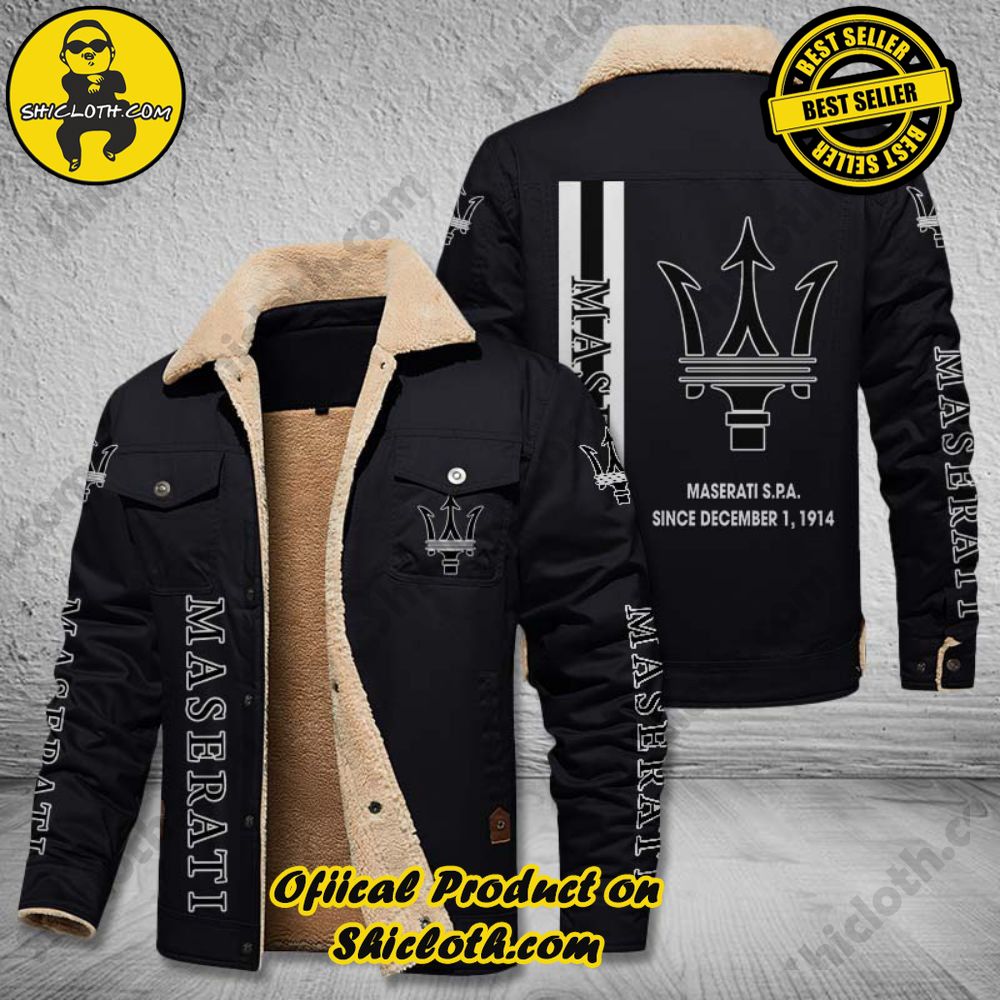 Best Seller The Perfect Cozy Fleece Leather Jacket Gift 33 Maserati Fleece Leather Jacket