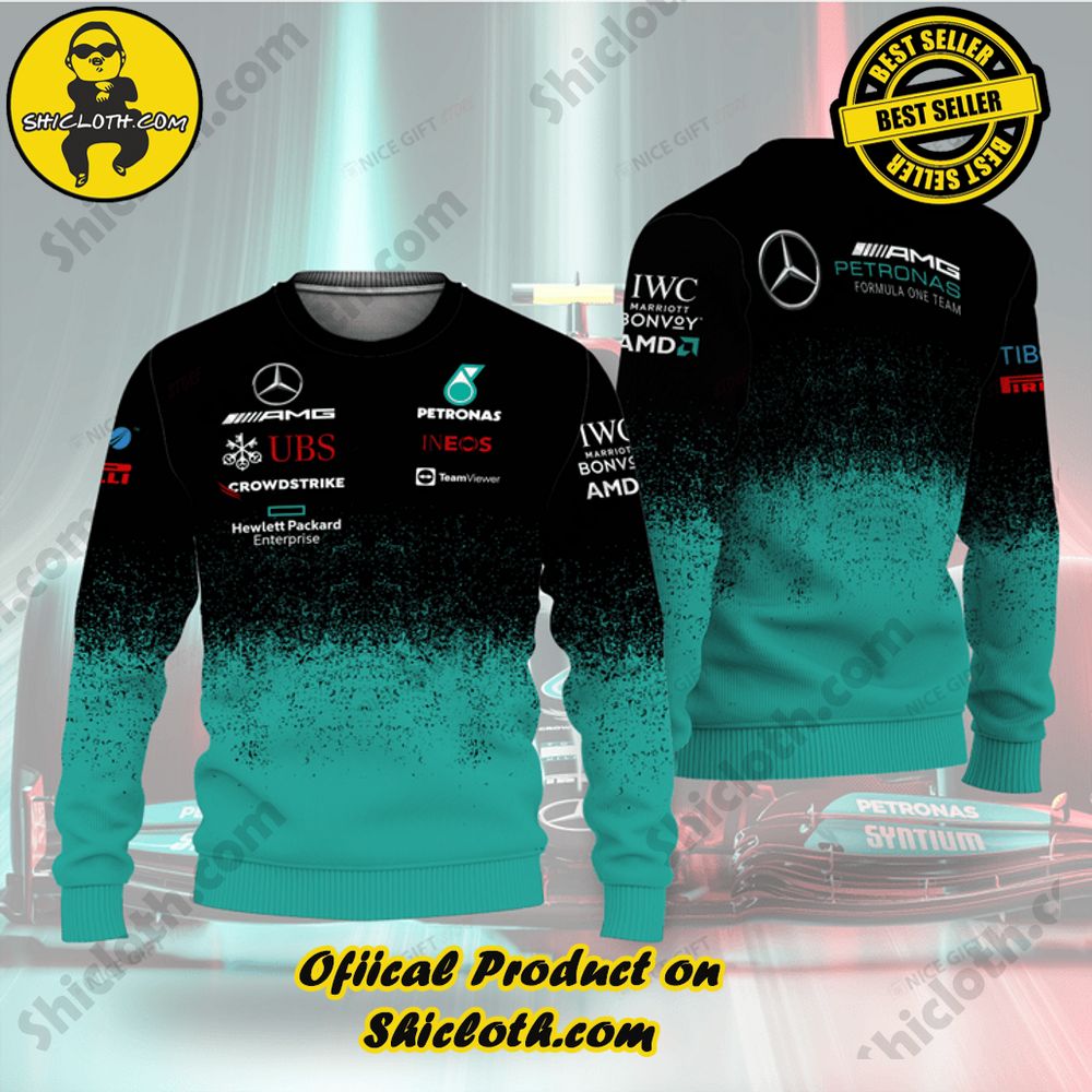 Wrap Up in Style: Shicloth's Enchanting Christmas Sweater Collection 8 Mercedes-AMG Petronas F1 Team Christmas Ugly Sweater