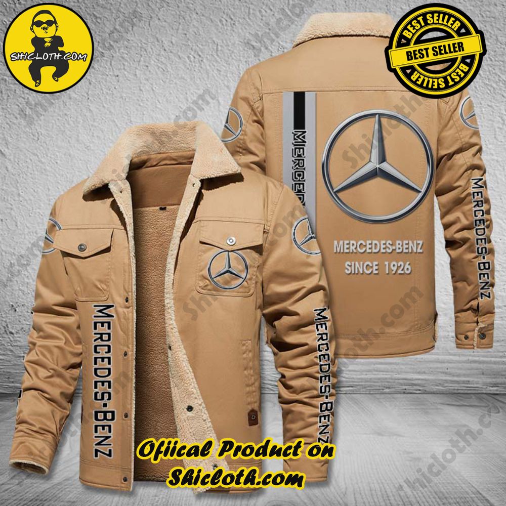 Mercedes-Benz Fleece Leather Jacket 2 Mercedes-Benz Fleece Leather Jacket - Image 2