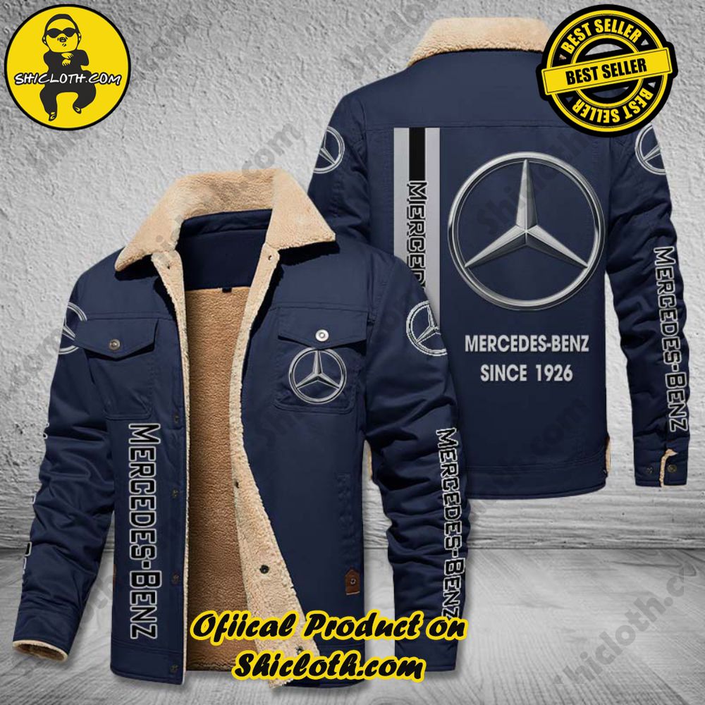 Mercedes-Benz Fleece Leather Jacket 4 Mercedes-Benz Fleece Leather Jacket - Image 4
