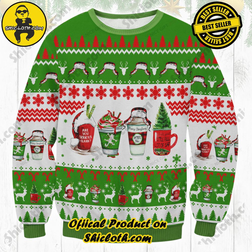 Best Seller Wrap Up in Style: Shicloth's Enchanting Christmas Sweater Collection 34 Merry Christmas Shitter is Full Coffee Christmas Ugly Sweater